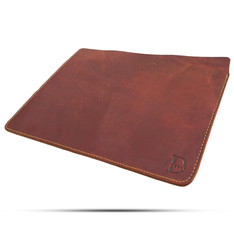 Dessi Matte Crazy Horse Leather Sleeve for 11-Inch iPad Pro | iPad Air Compatible, Galaxy Tab S9 Compatible, Minimalist Flat Pouch, Naked Fit