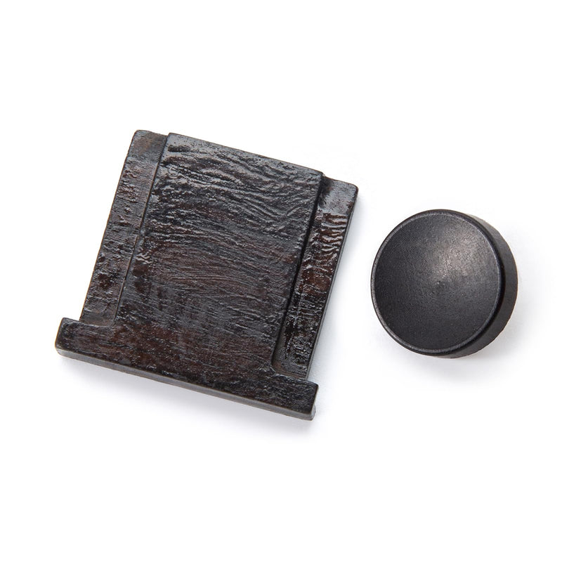 Camera Wood Hot Shoe Cover Shutter Button Cap Compatible with Fujifilm X100VI X-T50 X-T30 III X-T30 II X-T30 X-T5 X-T4 X-T3 (Ebony-Set) Ebony-Set