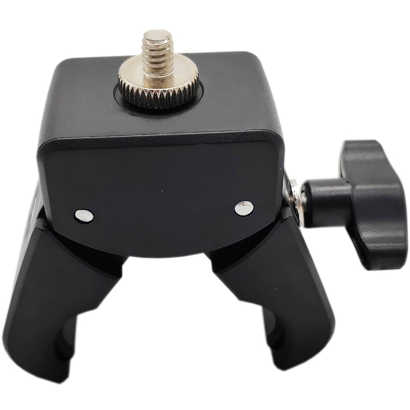 Camera Clamp Mount Monitor 360 Degree Ball Head Arm Adapter with 1/4"-20 Thread Compatible with Canon Nikon DSLR Camera Compatible with Gopro/Led Light Stand (1/4" Male Screw clamp) 1/4" male screw clamp