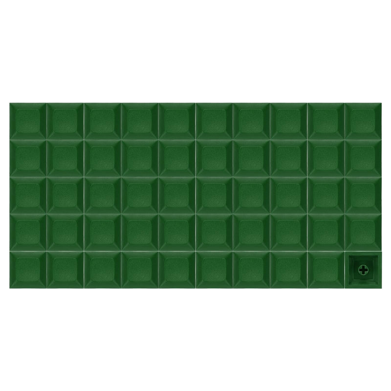 20Pcs PBT Keycap Set - Colorful DSA Mechanical Numeric Keypads Portable Blank Keycaps for Daily Office Work/Gaming Entertainment/Creative Design, Dark Green 20