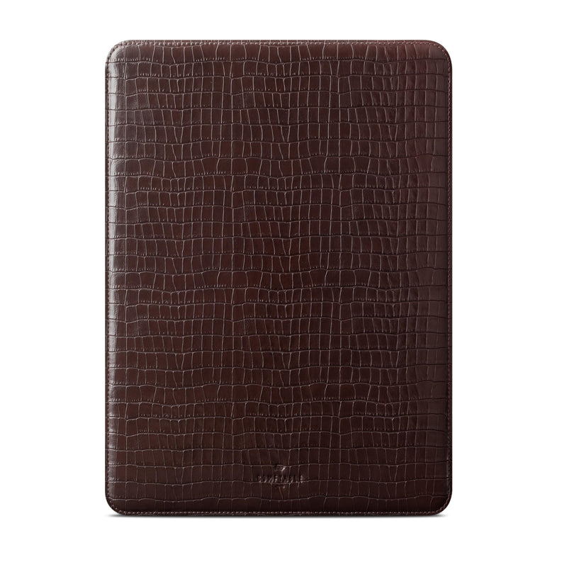 Comfyable 13 Inch Croc-Embossed Faux Leather Laptop Sleeve, Compatible with 13" MacBook Air M5 2026, MacBook Neo & MacBook Pro M2 2022, Slim Computer Case, Briarwood For 13" MacBook Pro & Air & Neo