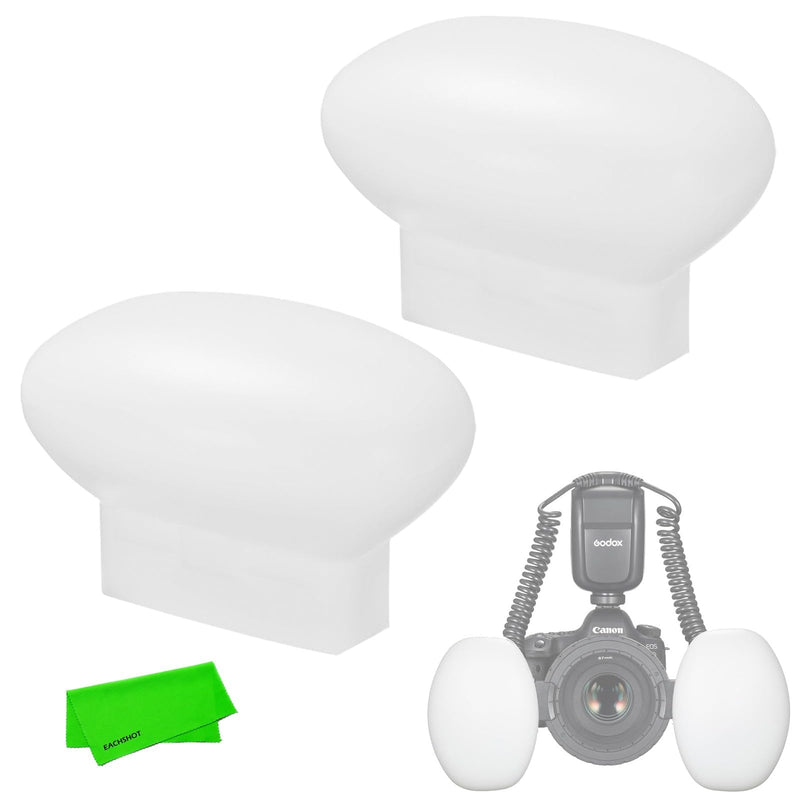 Godox MF-DD Diffuser for Godox MF-T76 Macro Twin Lite Flash (2-Pack) | 2 Dental Diffusers for MF12/MF12-DK1; Soften Direct Flash, illuminate Posterior Areas and Support Clearer intraoral Photos. 2 PCS