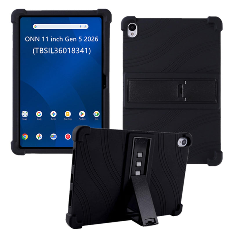 Case for Onn 11" Tablet Gen 5 2026 Model (TBSIL36018341) Stand Cover (Black) Black