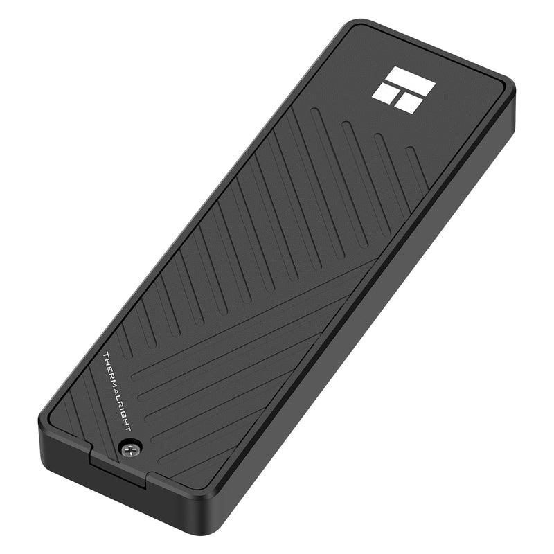 Thermalright M.2 NVMe SSD Enclosure HR-EB101 AC Black | USB3.2 Gen2 10Gbps USB-C External SSD Case, CNC Aluminum Housing, UASP/Trim/S.M.A.R.T, Thermal Pads, 2230-2280, Up to 8TB