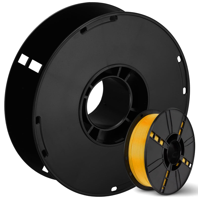 VILLCASE 1kg Cord Storage Reel Empty Plastic Spool, Wire Cable Storage | Compact Portable Design, Strong Plastic Construction, Fits All Cables and Leads, Black