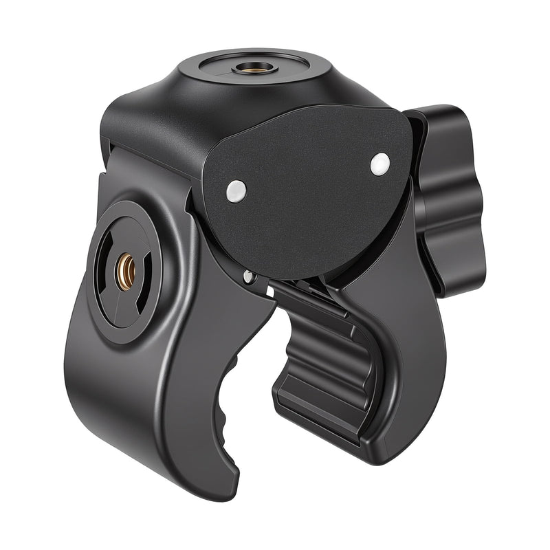 Camera Clamp Mount with 1/4 Threded Connector, Monitor Camera Clamp Mount Clip Holder Light Flash Holder Webcam Stand for Cameras Tripod Pole Pography Phone Video Live Stream