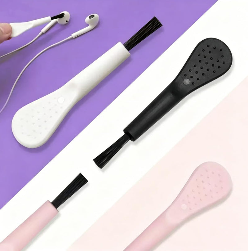 3 pcs Mini Plastic Gap Cleaning Brush Portable Multifunctional Small Detail Brush for Headphone Keyboard Car Crevice Home Dust Removal