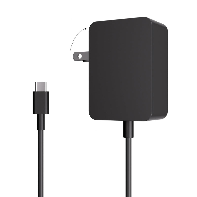 45W USB-C Surface Pro Charger Compatible with Microsoft Surface Pro | Compatible with Microsoft Surface Pro 12", Surface Laptop 13" Snapdragon X Plus, Surface Pro 10, 6.6 FT Wall Power Adapter
