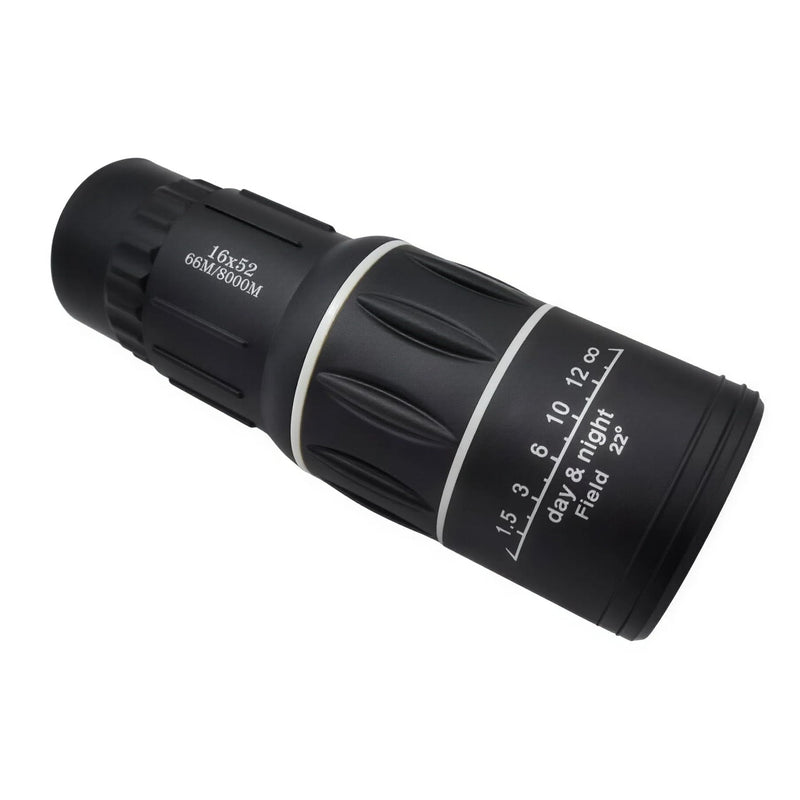 16×52 Monocular Telescope High Power Portable Monocular with Adjustable Focus HD Clear Viewing Scope for Hiking Travel Bird Watching Camping