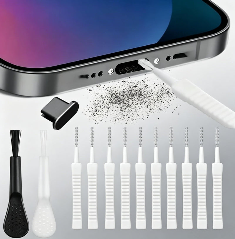 1 Set Phone Charging Port Cleaning Kit, Type C 13 in 1, USB C Dust Plug & Speaker Cover, Computer Keyboard Cleaner Tool, for iPhone Android Tablet Laptop