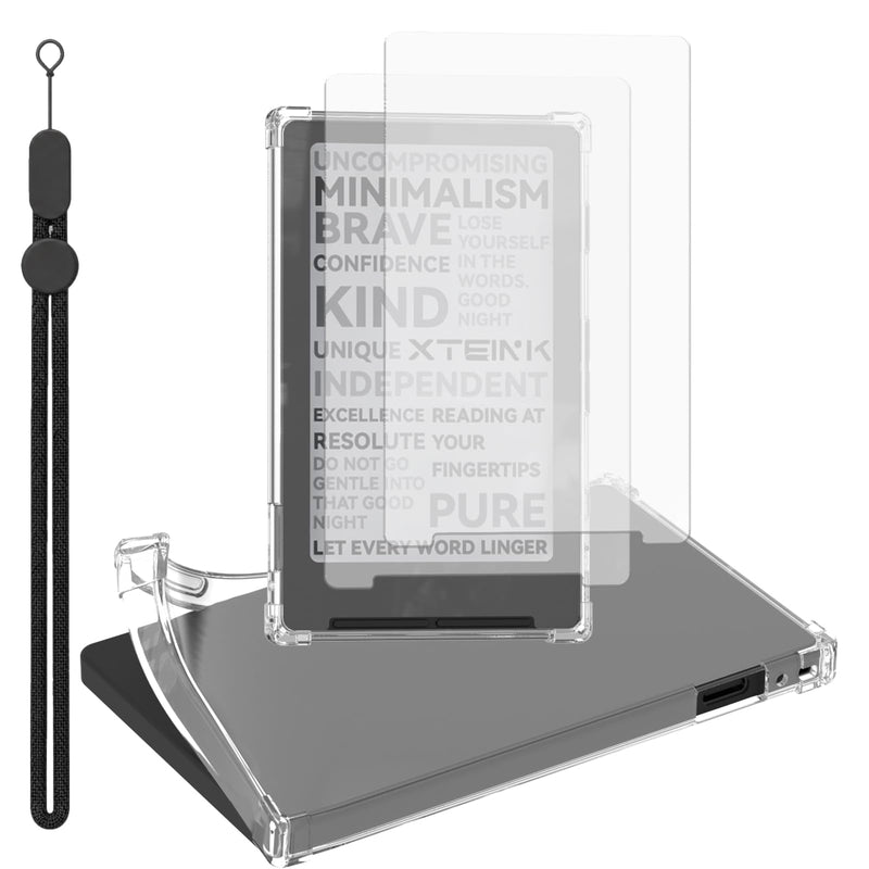 Clear Protective Case for XTEINK X4 E-Book Reader | 2-Pack Ultra-Clear Screen Protector, Lightweight, Durable Protection