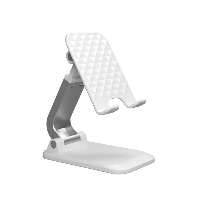 Foldable Tablet & Phone Stand, Adjustable Desk and Bedside Holder for iPad, Smartphones, Live Streaming and Hands-Free Viewing