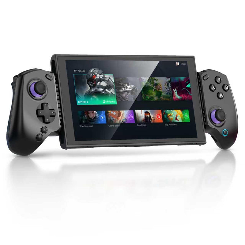 abxylute S8 Bluetooth Mobile Gaming Controller for Switch 1&2, iPhone iPad Android Phones Tablets, Portable Wireless Gamepad with Hall Joystick, Hall Trigger, Customizable Buttons＆Key Mapping (black) black