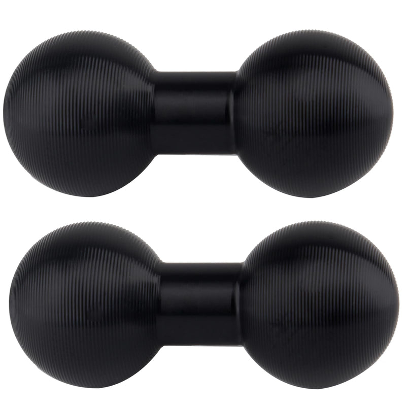 Double 1 Inch Ball Mount for Ram B Size Socket Mount(2PCS) | all aluminium alloy, lightweight yet sturdy; corrugated balls, anti-slip grip