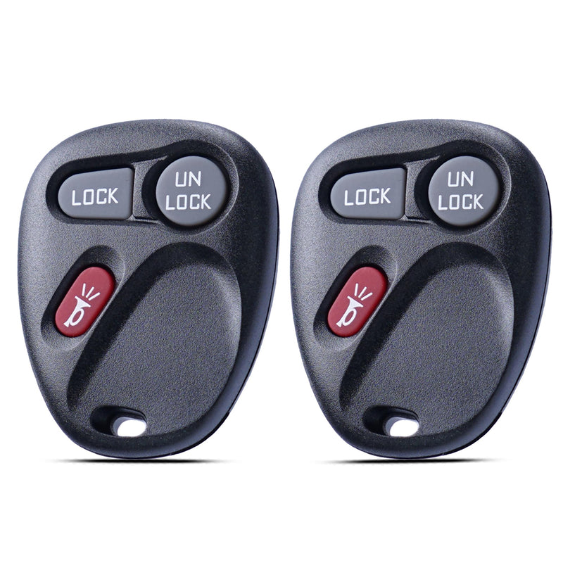 SUPALAND KOBLEAR1XT KOBUT1BT Key Fob Fits for Chevrolet Chevy Suburban Silverado Tahoe GMC Yukon Sierra Cadillac Escalade 1998 1999 2000 2001 2002 Keyless Remote Control Replacement (Set of 2)