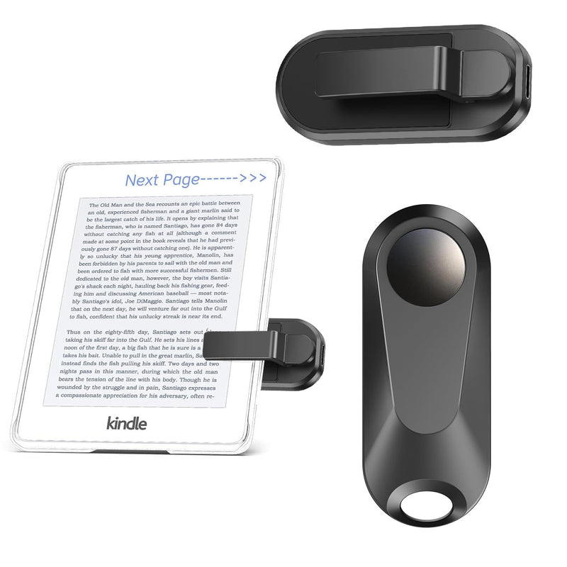 Remote Control Page Turner for Kindle Paperwhite Oasis Scribe Kobo E-Readers，Camera Remote Shutter Clicker for iPad iPhone Android Tablet，Scroller Remote for TIK Tok Video Taking