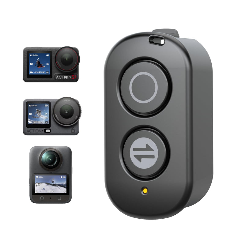 VRIG Bluetooth Remote Control Compatible with DJI Osmo Action 6/5 Pro/ 4/Osmo 360, 32ft Remote Control Range Smart Action Camera Accessories