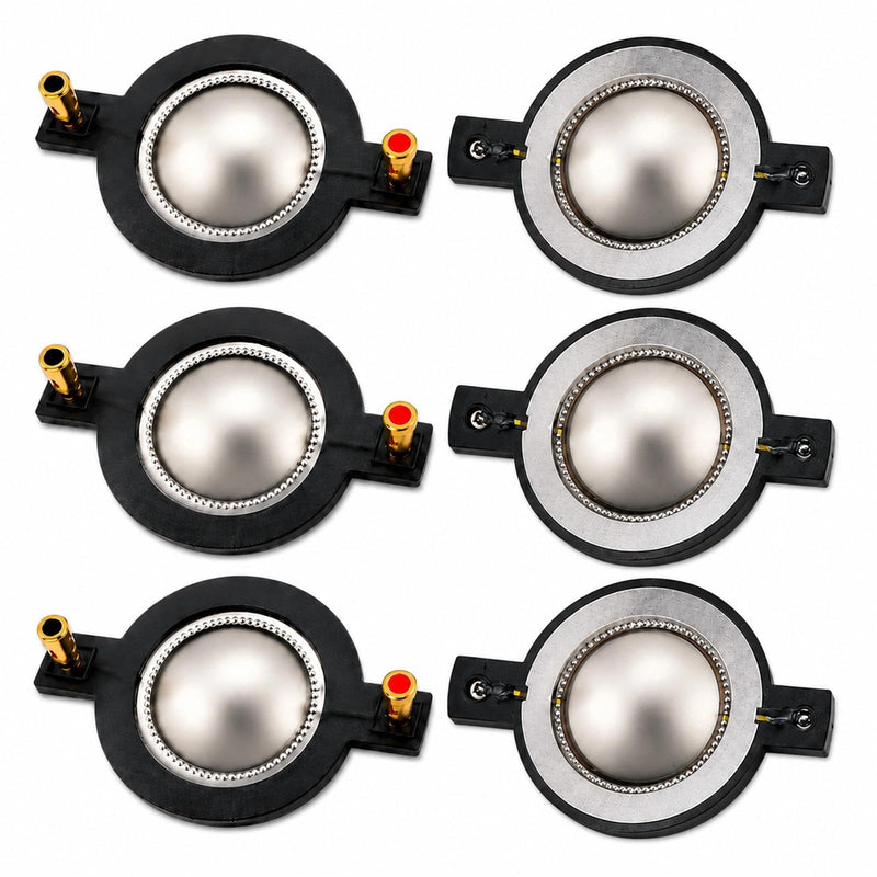 6-Pack Tweeter Diaphragm Fit for Timpano TPT-DH2000, Replace TPT-RPDH2000 | Fit for TPT-DH2000 PRO 8 Ohm titanium dome, 51.3 mm coil ID and 83 mm frame includes 6 diaphragms for repairs or spares