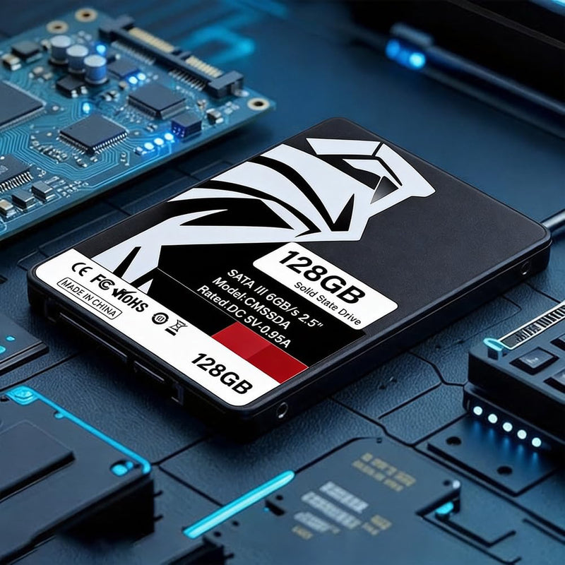 SSD SATA III Internal - 128GB 2.5" Solid State Drive,High-Speed Read & Write,Computer Memory and Storage Upgrade for Office, Home,IT Pros