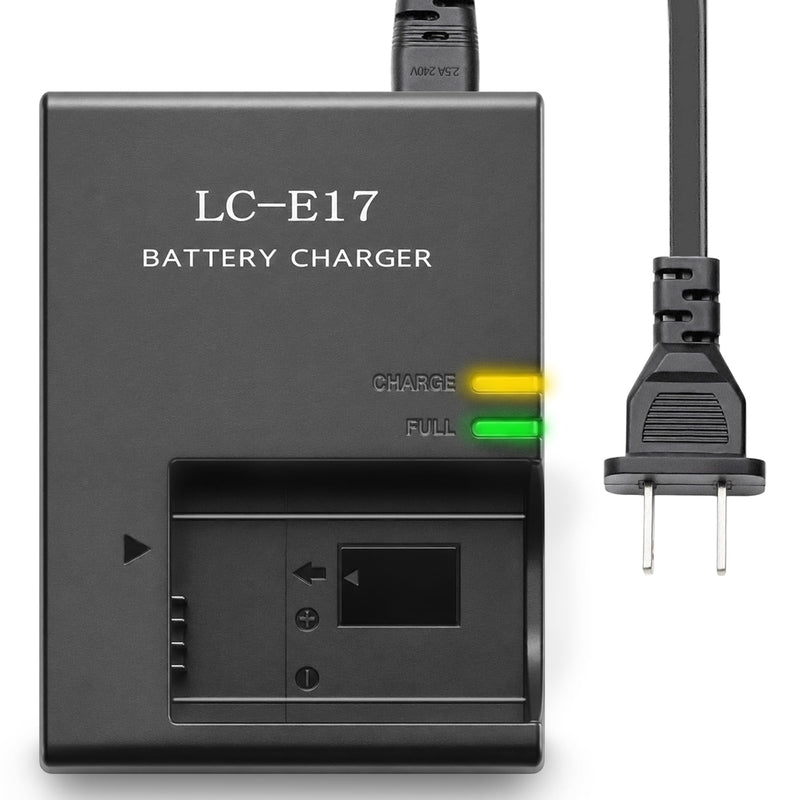 LC-E17 LC-E17E Charger Replacement for Canon EOS RP R10 Rebel T7i T6i | Smart camera battery charger for LP-E17 EOS Rebel T6s, SL3, SL2, EOS 77D, 200D, 250D, 750D, 760D, 800D, 850D