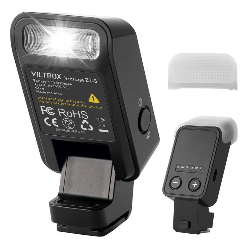 VILTROX Spark Z2 TTL Mini Flash for Sony, Portable Camera Flash TTL/M Mode | 10Ws Flash Power, 5-level Output, TTL Auto Flash, Compact Design for Portrait, Travel, Street and Daily Photography US-Z2-S