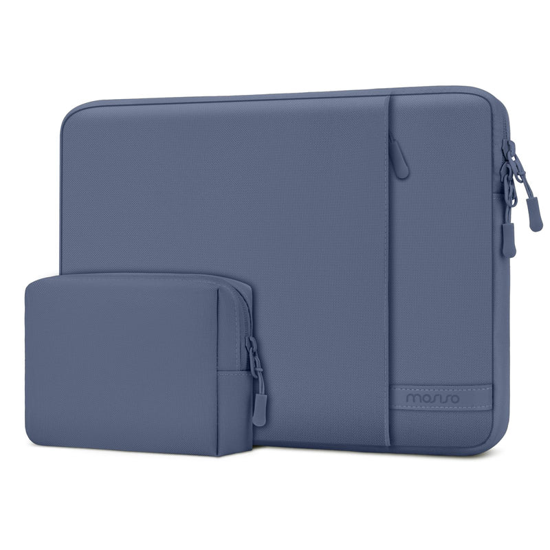 MOSISO Laptop Sleeve Compatible with MacBook Neo 13/Air 13.3 13.6/Pro 13 | 360 Degree Protective Portable Water Resistant Laptop Carrying Case Computer Bag with Vertical Pocket&Small Case, Indigo 13 inch