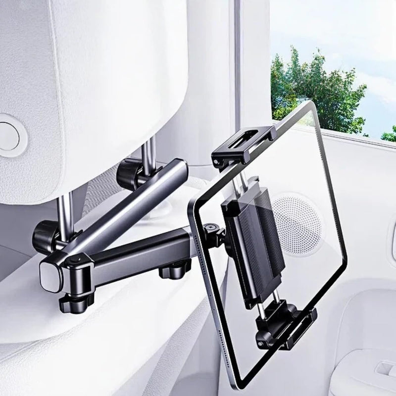 Chapter Seven Car Headrest Tablet Holder,[Lockable 3 in 1 Extension Arm & 360° Rotation],Tablet Mount for Car Backseat,Gifts Road Trip Essentials for Kids,for 4.7-13" Devices