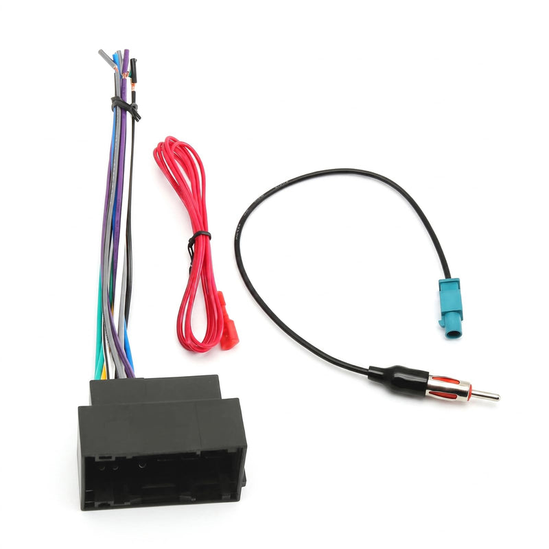 Car Stereo Wiring Harness with Antenna Adapter, Navigation Radio Connector Cable for 2013-2019 Ram, 2014-2020 Cherokee and 2015-2020 300 Vehicle Models, Suitable for Non Amplifier Audio System