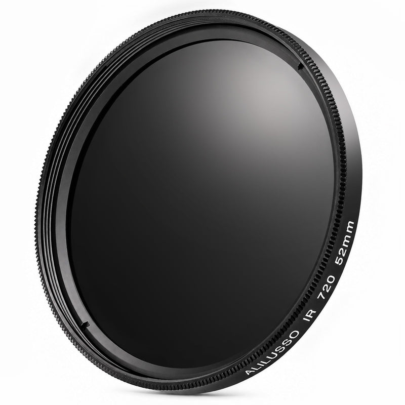 52mm Infrared Filter, IR 720nm (R72) Filters for Canon Nikon Sony Panasonic Fuji Kodak DSLR Camera Lens, Optical Glass