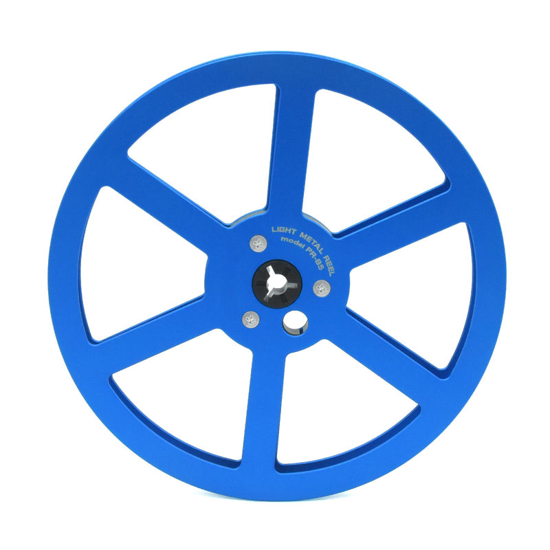 1/4 7 Inch Blue Aluminum Empty Take Up Reel for Reel to Reel Tape | Blue 7 inch aluminum take up reel with 6-hole design for 1/4 inch reel-to-reel tape recorders and empty tape storage