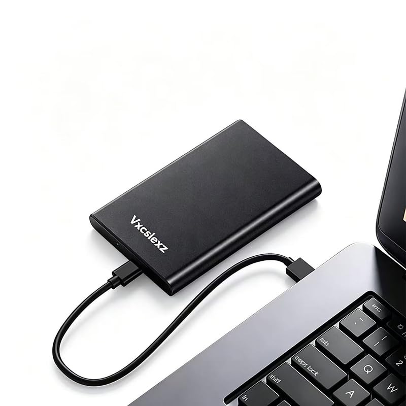 500GB Portable External HDD - USB 3.0/2.0 Compatible, Shock/Dust/Rain Resistant for Mac & PC 500 GB