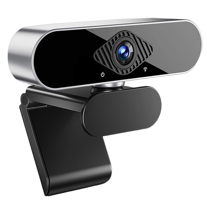 1080P Webcam for PC/Laptop, USB Webcam with Microphone, Noise Cancellation, Support Beauty, Plug & Play with Auto Light Correction for Video Calls, Live Streaming Gaming & Online Meeting Black 1080P