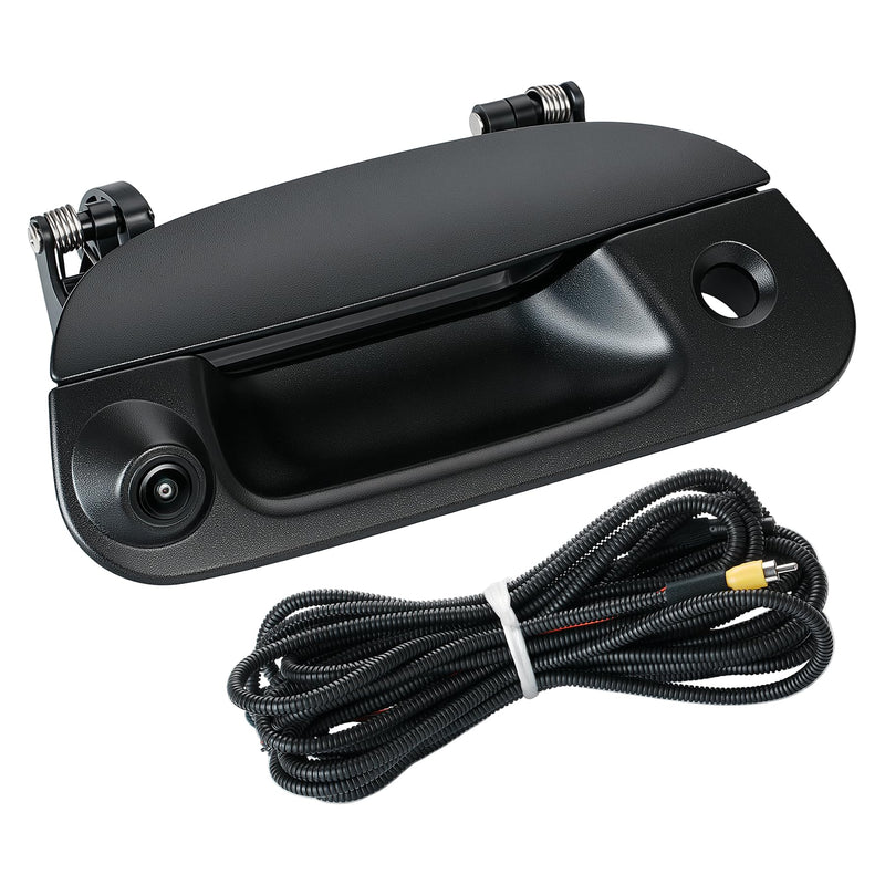 Tailgate Handle Backup Camera Fit for Ford F150 F250 F350 F450 1997-2007 | Fit for Dodge RAM 2500 3500 2010-2017 Tailgate Reversing Rear View Park Assist Camera RCA Plug Replaces 68084284AB Fit for Ford F150 F250 F350 F450 F550 1997-20077