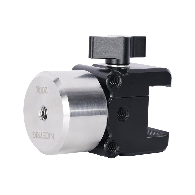 NICEYRIG Gimbal Counterweight Clamp Kit for DJI RS 2/3/3 Mini/ 4/4 Pro- 644 | with 200g Counter Weight, for Ronin S, Zhiyun Crane 2/3 Series