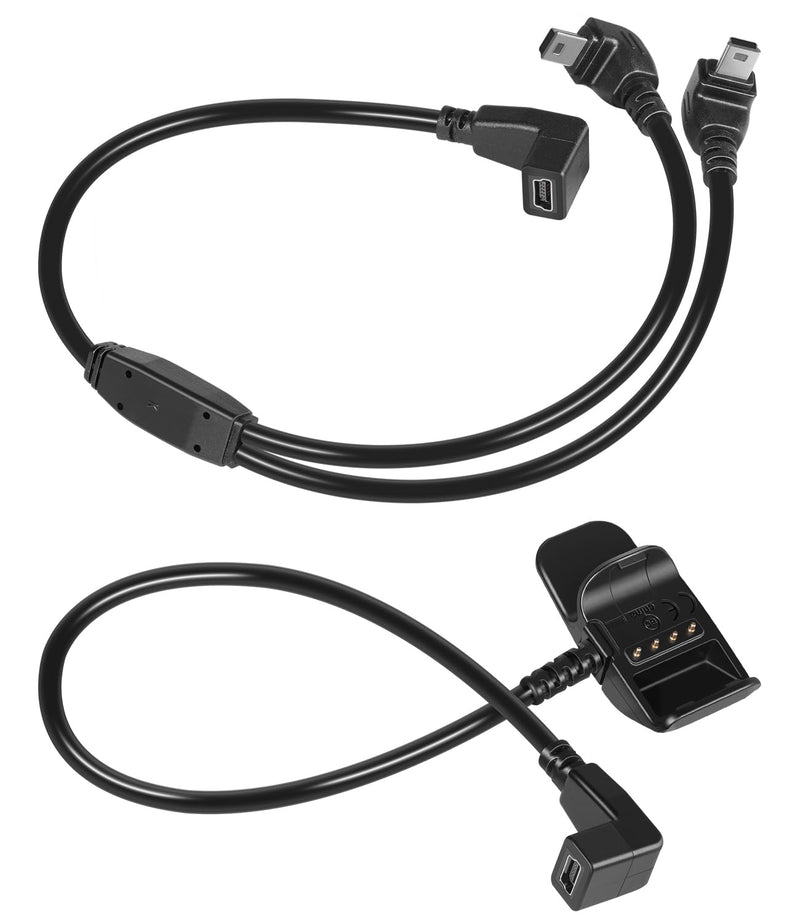 010-11890-10 010-11828-01 Charger Kit Compatible with Garmin Dog Tracking & Training Systems, Includes Charging Clip and USB Split Adapter Cable for PRO Series, TT 15 Mini, T 5 Mini, PT 10 Devices