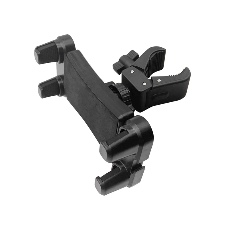 Universal Survey Pole Tablet Holder Clamp for iPad iPhone GPS GNSS Data Collector, Heavy Duty Tripod & Prism Pole Mount with 1/4-20 Thread for Bike Handlebar Boat Rail Treadmill Microphone Stand
