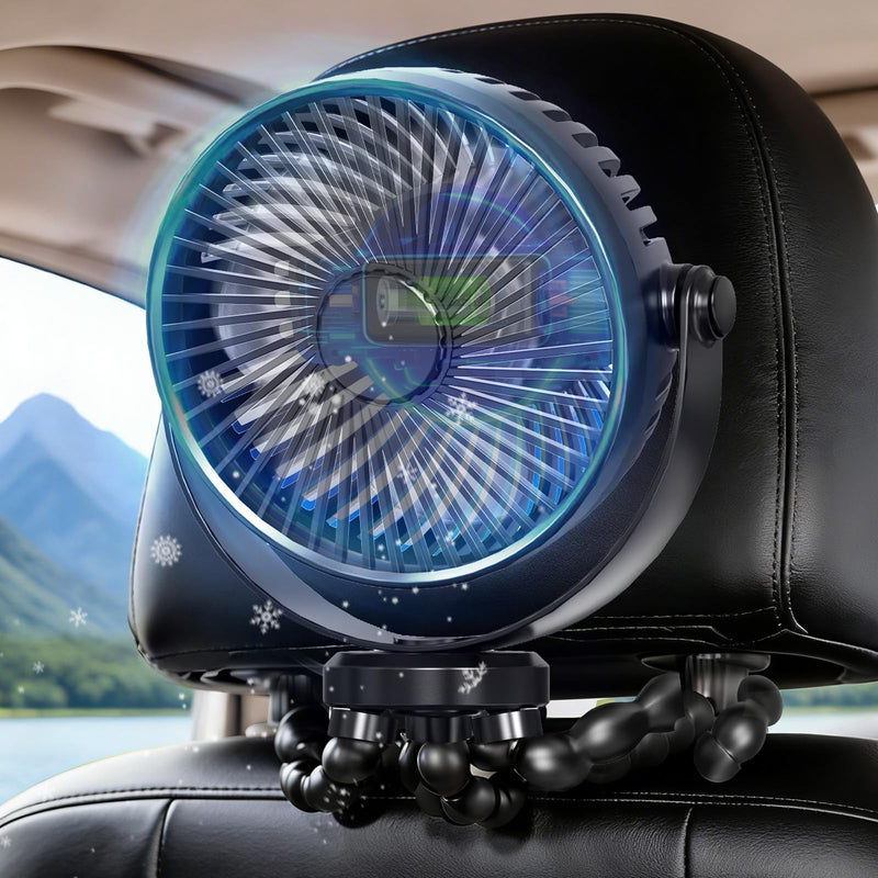 Recharge Car Fans for Backseat for Kids, Car Headrest Backseat Fans for Car for Kids