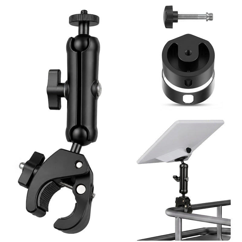 Starlink Mini Clamp Mount Kit with Adapter, Adjustable Pole and Rail Mount for Starlink Mini, Compatible with 2024/2025/2026 for RV, Camper, Boat, Balcony