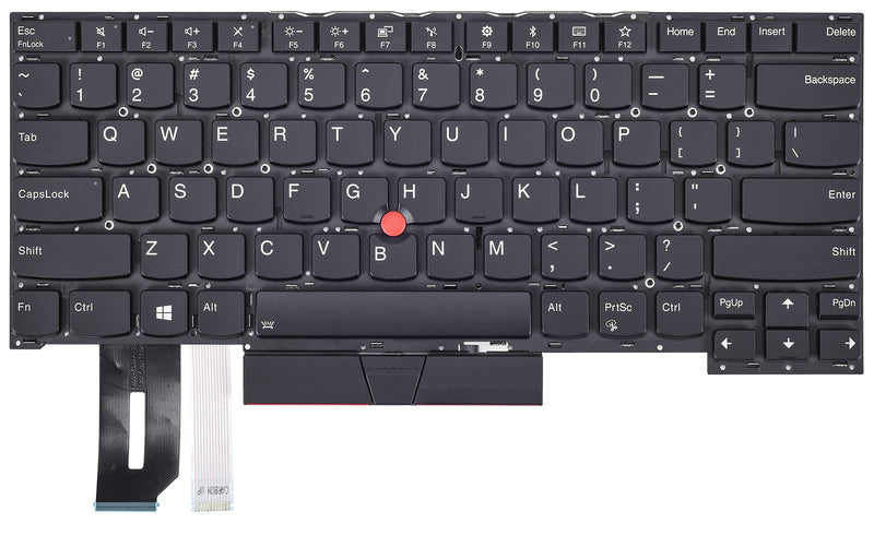 Replacement Keyboard for Lenovo Thinkpad T490s T495, Thinkpad P1 Gen 3 2, Thinkpad X1 Extreme Gen 3 2 1 Series Laptop with Backlit US Layout