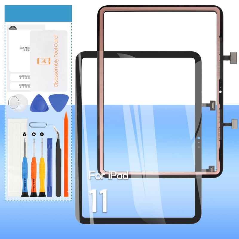 Touch Screen Replacement for iPad 11 A16 A3355, A3356, A3354 | 11.0" for iPad 2025 11th Gen Screen Replacement Front Glass Touch Digitizer with Tools(Not Include LCD) (Black)