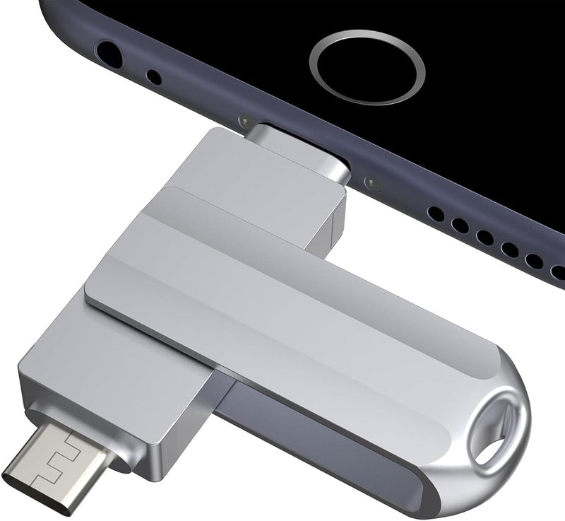 512GB Flash Drive for iPhone/iPad, USB-C Photo Stick with USB-A Adapter | Free Up iPhone Storage;No Cloud Subscription Required;Transfer Across Multiple Devices;Privacy-Focused Local Storage 512GB（with USB A)