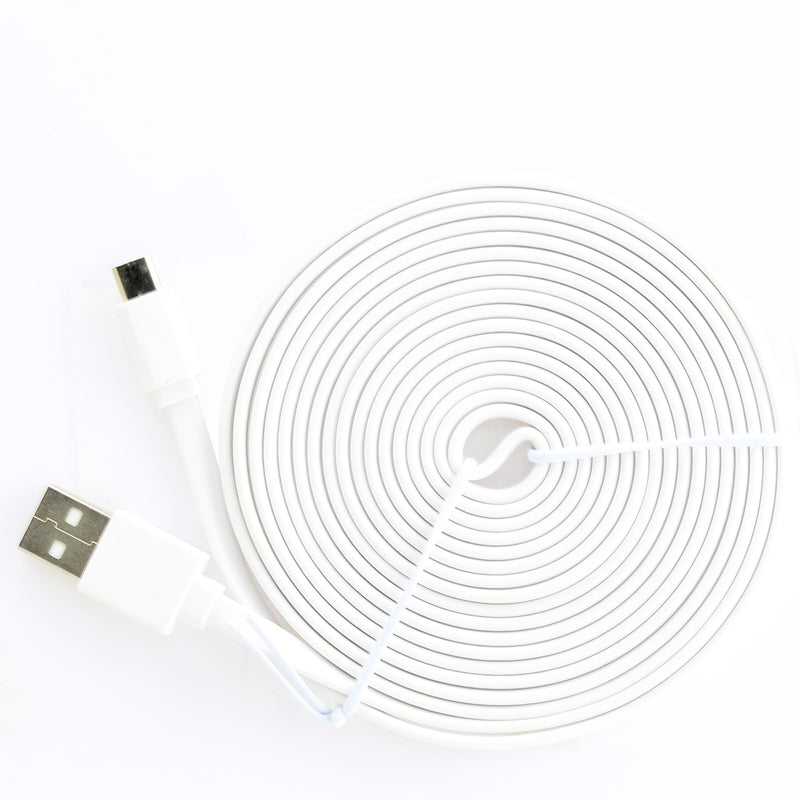 LEFXMOPHY Charger Cord for blurams Dome LITE 2 / Dome Flare / 2K Pet Camera A31 (Old Version Before 2025) Indoor Camera Charging Cable, 10ft Long White Extender