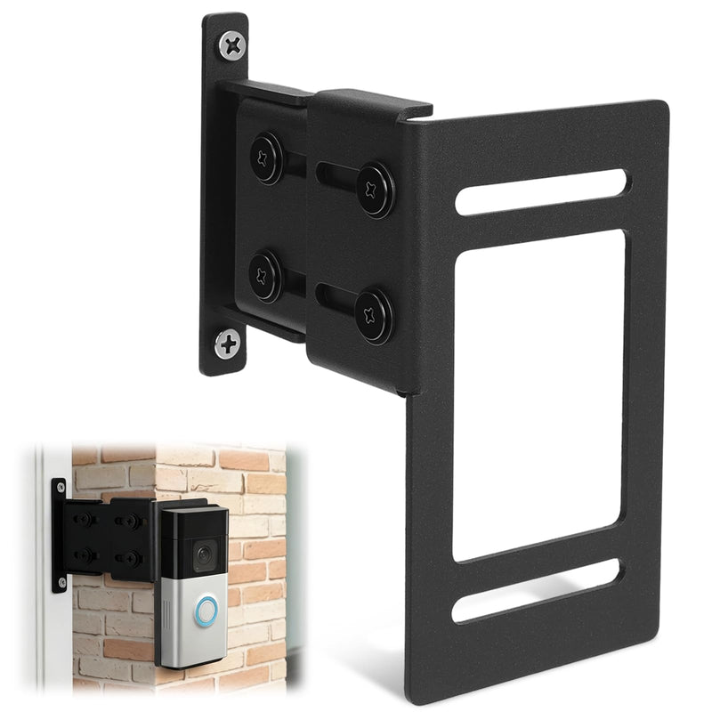Novabright Aluminum Adjustable Doorbell Extender Compatible with Ring (2nd Generation) Brick Mount Extension Doorbell Mount Quality Aluminum Material for Brick Wall Visibility and Angle (1.5–4 Inch) 1.5–4 Inch