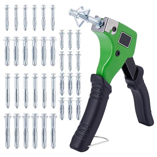 Peacoblue 37 Pcs Heavy Duty Drywall Anchors Kit, Metal Hollow Wall Anchors