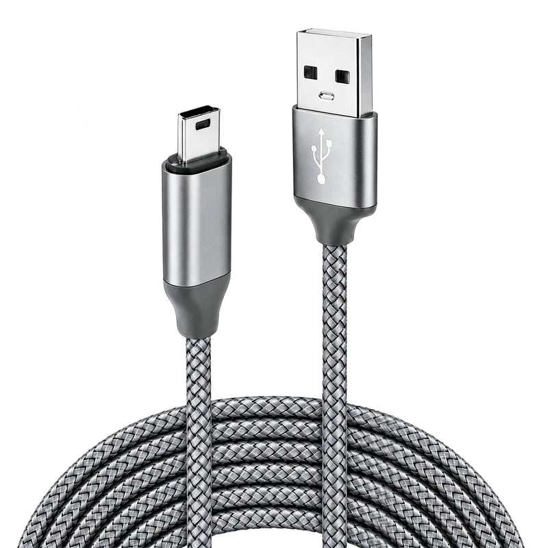 TI-84 Plus CE Charger Cable for Texas Instruments Calculator | 5ft TI-84 Plus CE Data Power Charging Cord, Compatible with TI-Nspire CX II CAS C Silver Edition TI89 Charger Cable