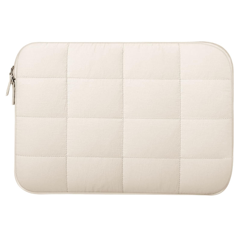 Fintie Sleeve for MacBook Neo 13 inch (2026 A3404) with A18 Pro Chip | Puffy Quilted Puffer Carrying Case Bag (Beige) Beige