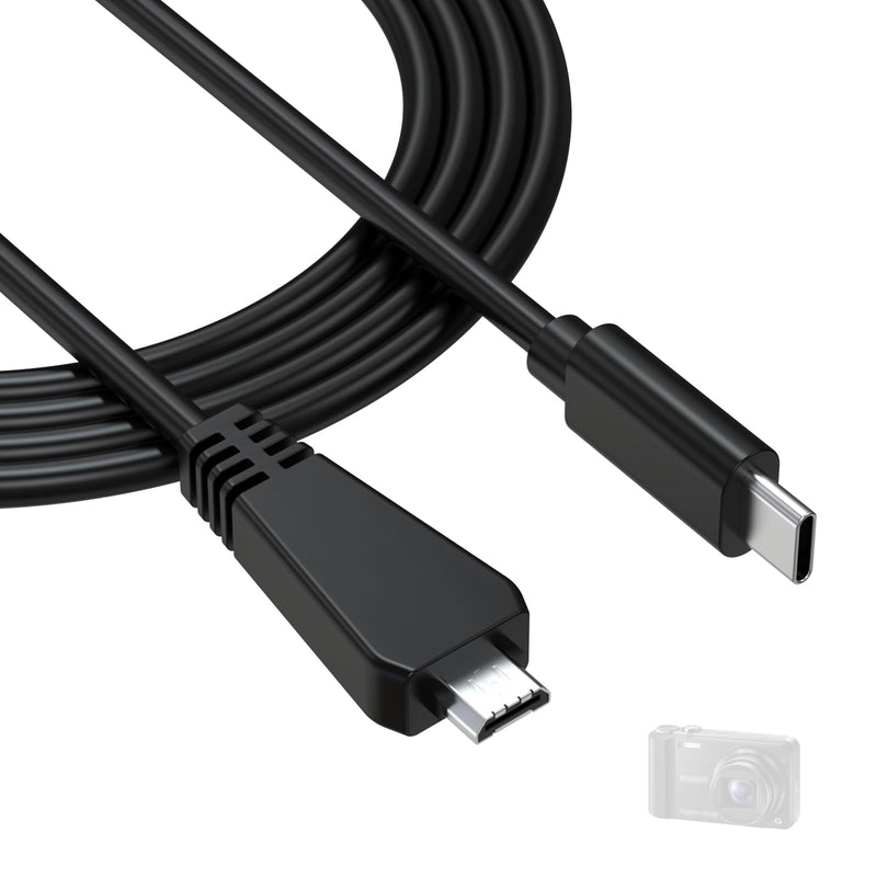 Replacement USB C to VMC-MD3 Data Charging Charger Cable Cord Compatible with Sony Cyber-Shot DSC-HX100 HX9 HX9V HX7 TX10 TX5 TX55 TX66 DSCWX7 WX9 WX10 WX30 Digital Camera, 3.3ft