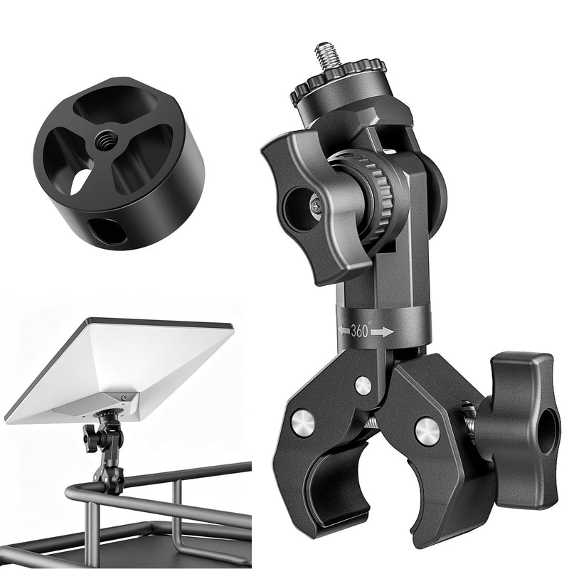 Starlink Mini Mount 2025/2026, Adjustable Clamp Mount for RV, Yacht, Camper | Includes Aluminum Alloy Mini Pipe Adapter, Adjustable Angle, 5-Minute Installation, Starlink Mini Accessories for Outdoors