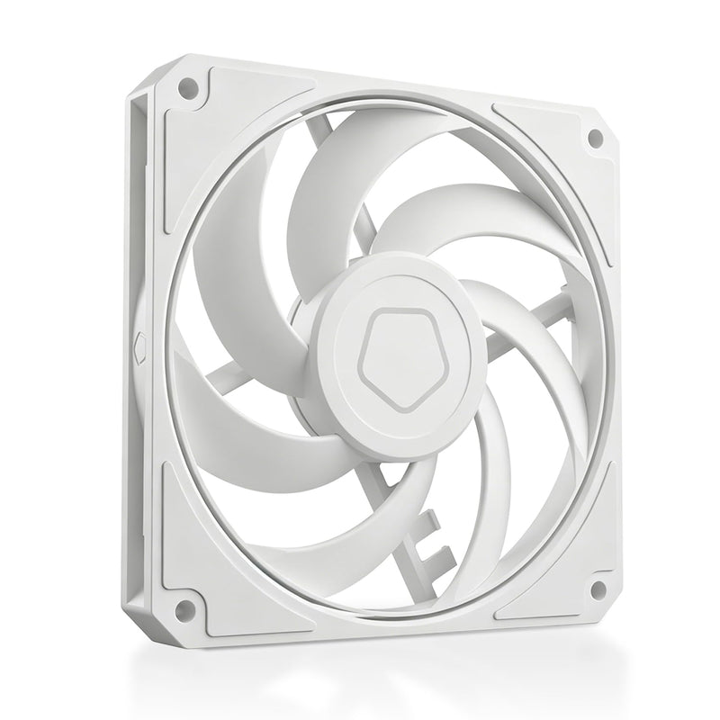 ID-COOLING AM-120-SLIM White 120mm Slim PWM Case Fan, 15mm Low Profile Cooling Fan, 500-2500RPM, 59.6CFM High Airflow, 2.7mmH₂O Static Pressure White Fan for Mini-ITX, SFF PC, CPU Cooler & Radiator