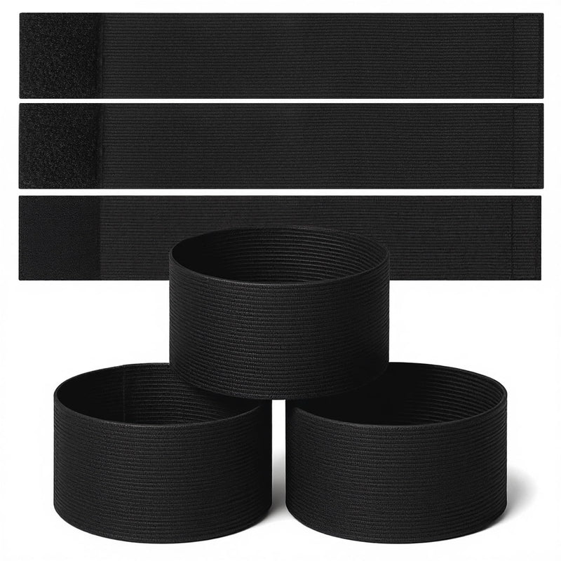 6PCS Arm Bands Mourning Nylon Football Captain Armband Adjustable